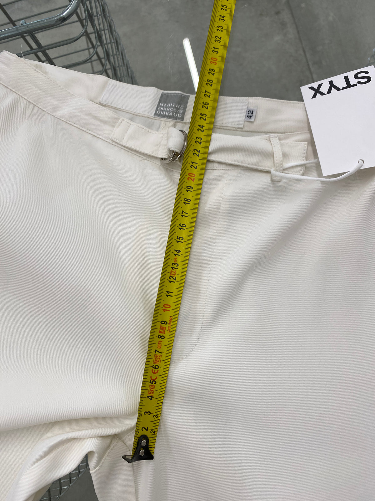 Marithé & François Girbaud white trousers (42)