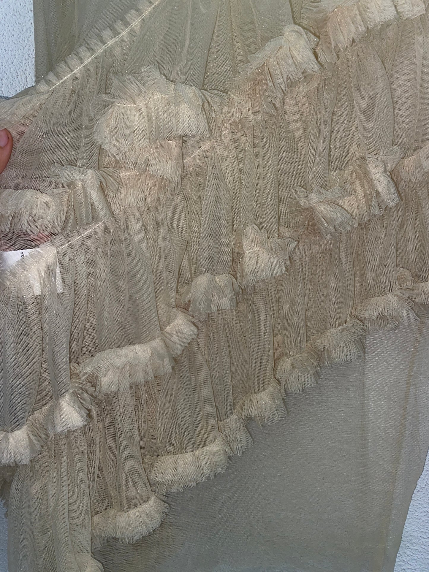MARQUES/ALMEIDA Spring RTW 2016 ruffles mesh top (XS)