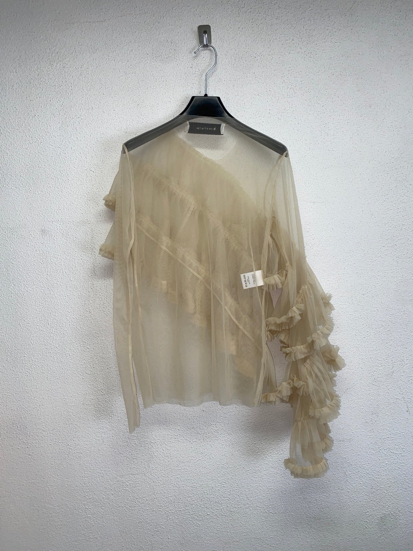 MARQUES/ALMEIDA Spring RTW 2016 ruffles mesh top (XS)