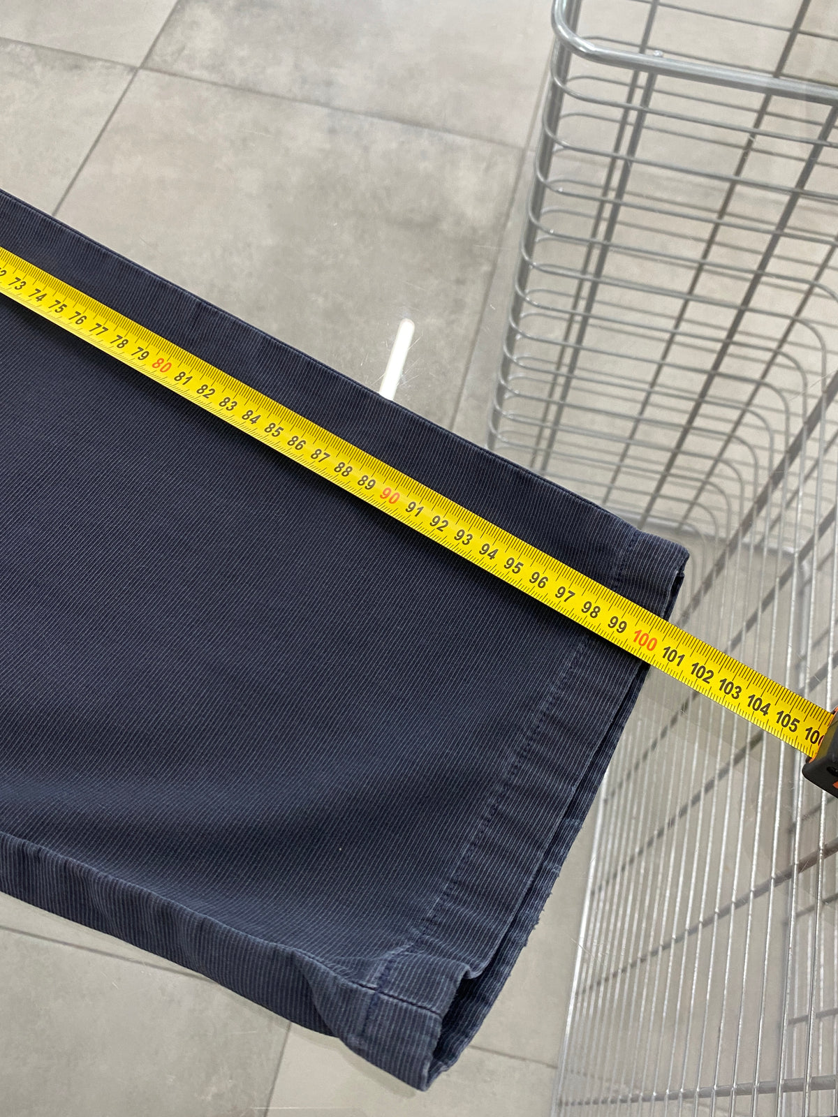 Ermenegildo Zegna navy cotton trousers (52)
