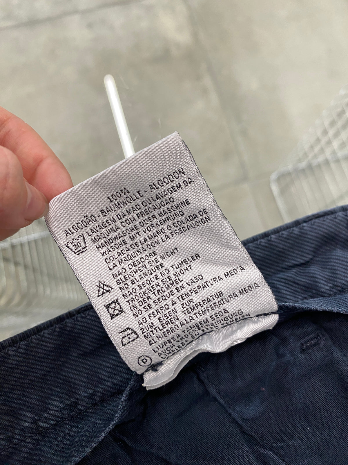 Ermenegildo Zegna navy cotton trousers (52)