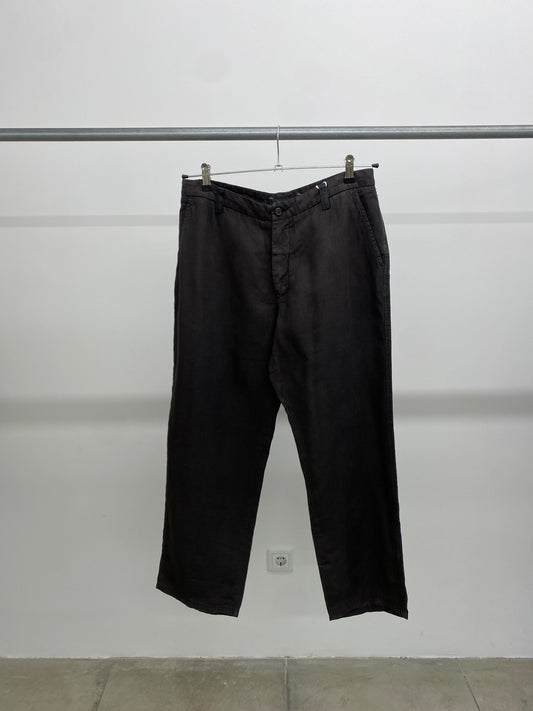 Etro brown linen trousers (M/L)