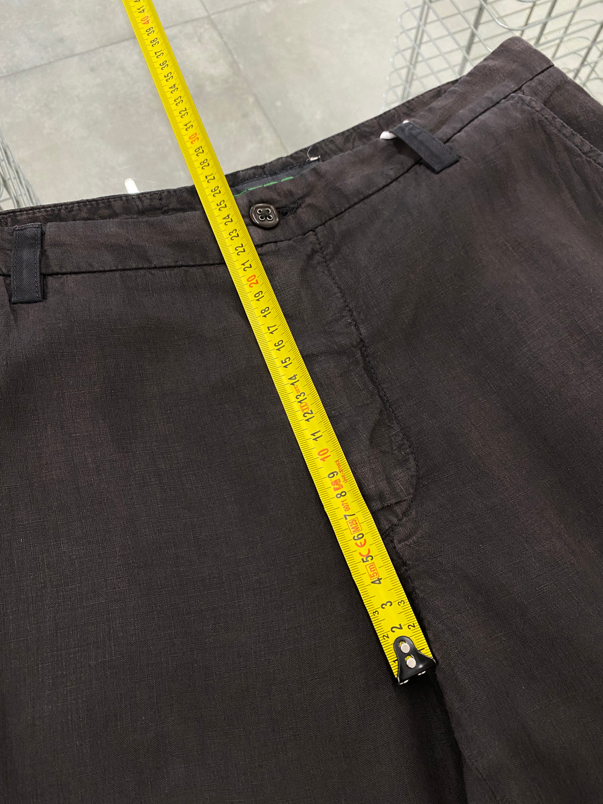 Etro brown linen trousers (M/L)