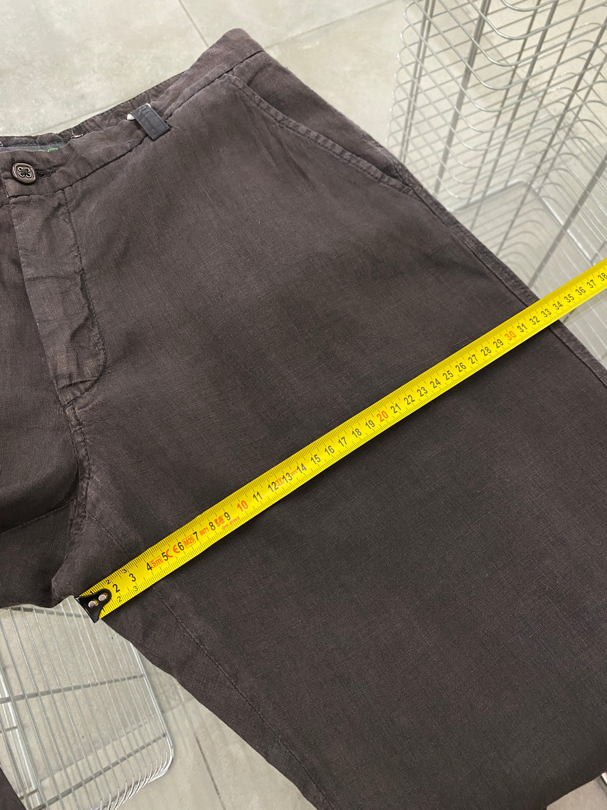 Etro brown linen trousers (M/L)