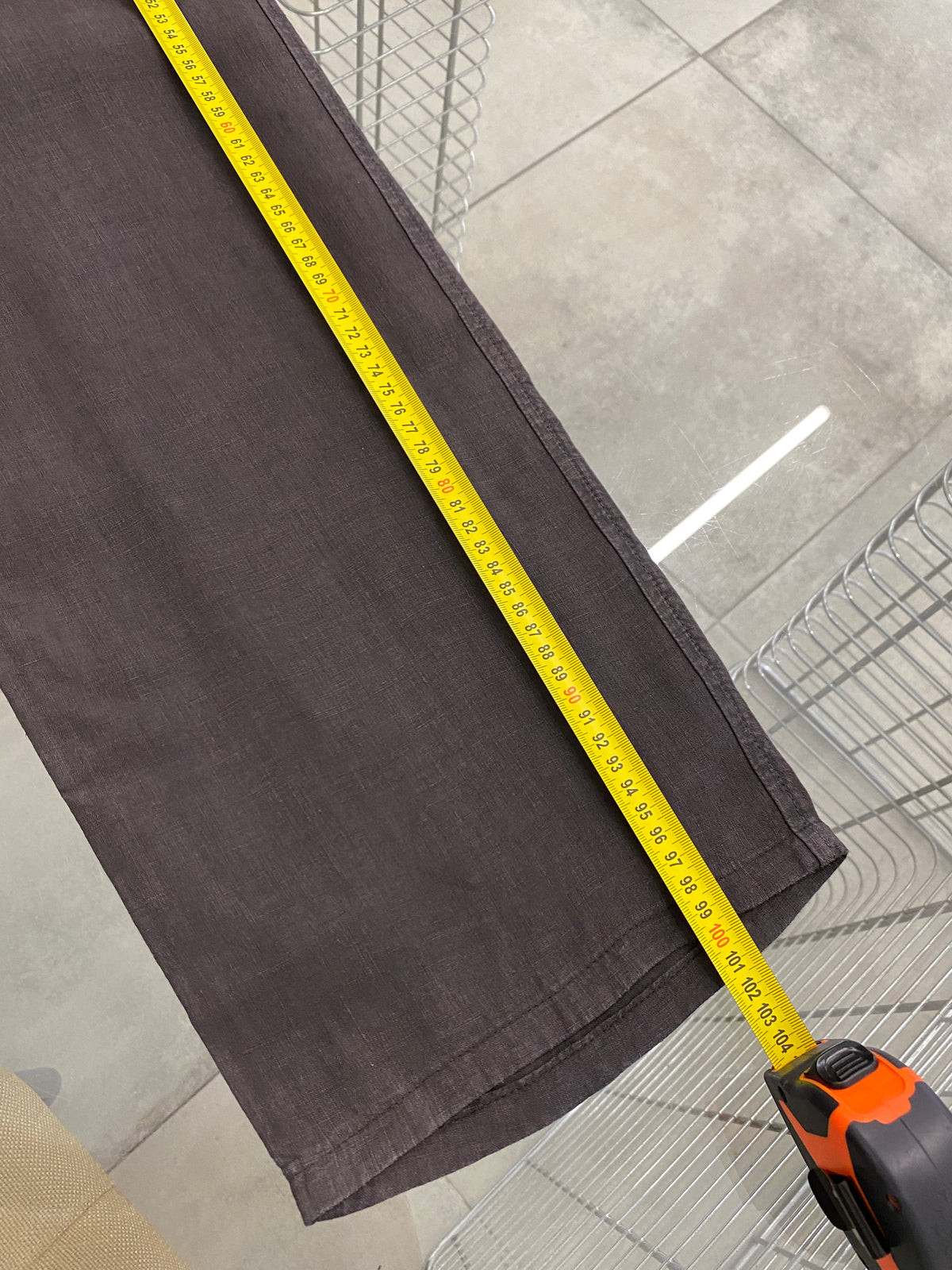Etro brown linen trousers (M/L)