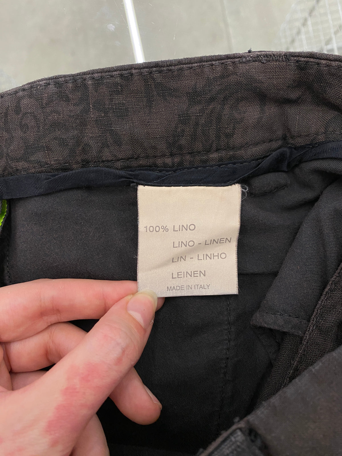Etro brown linen trousers (M/L)