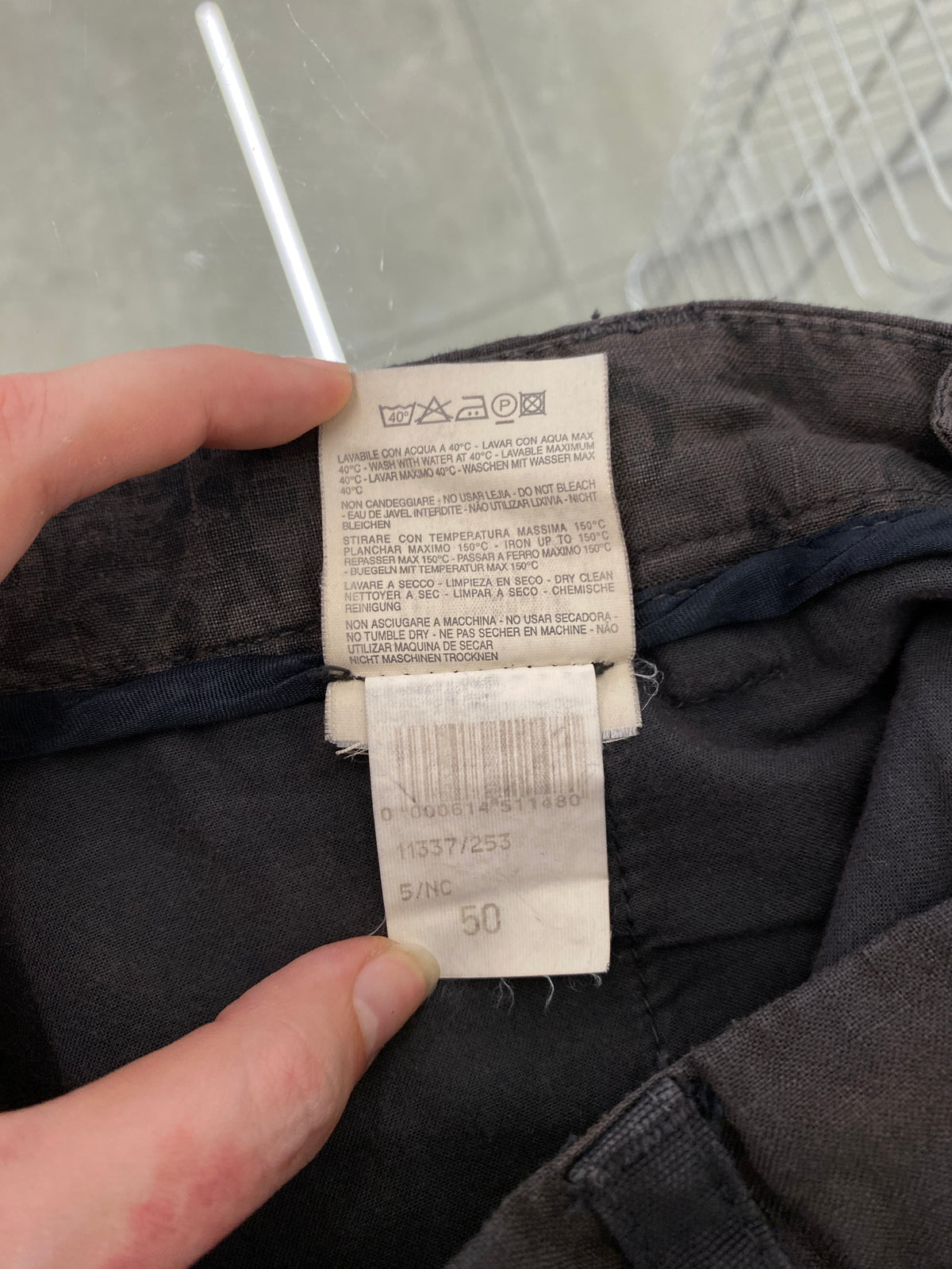 Etro brown linen trousers (M/L)