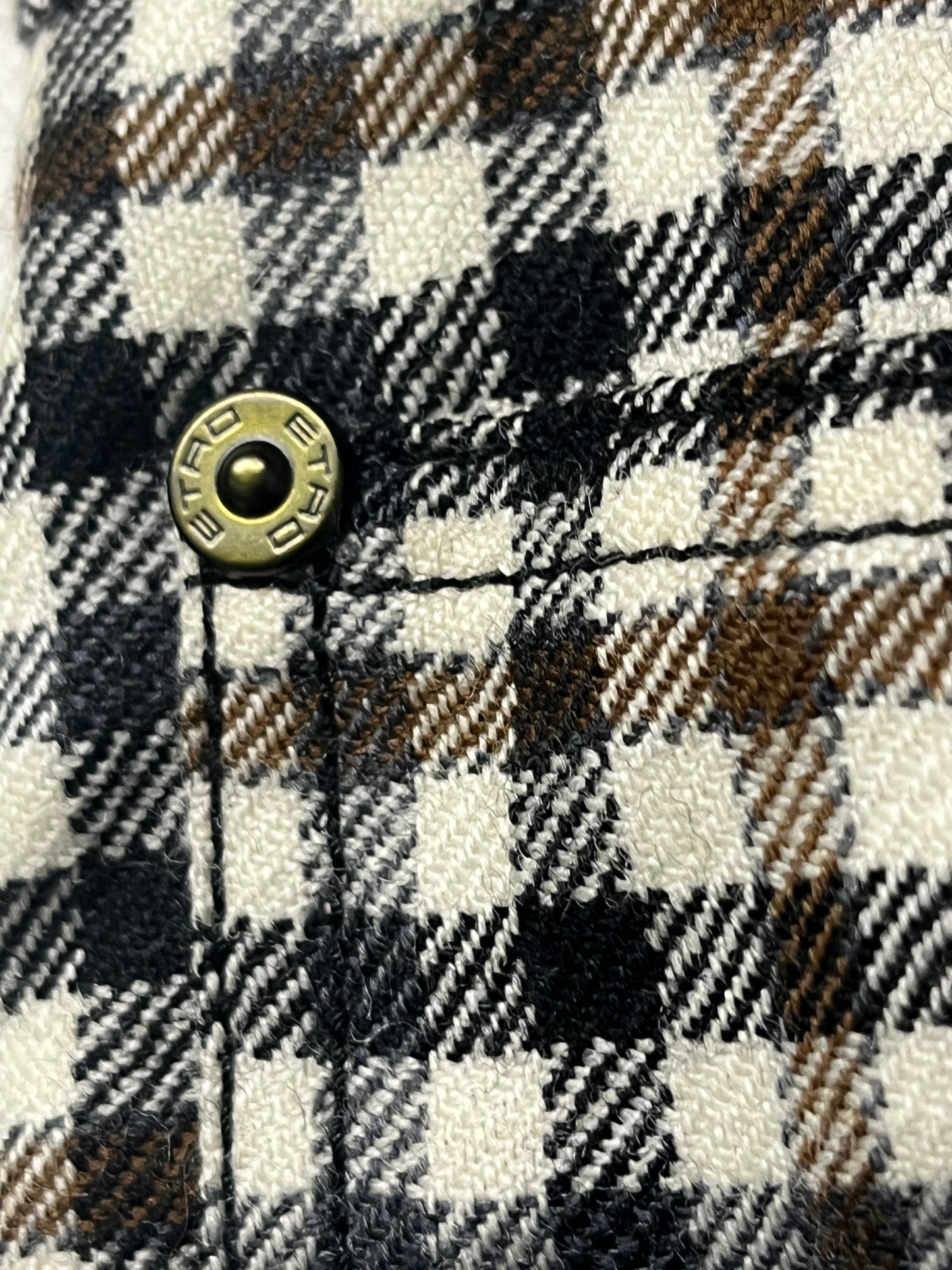 ETRO trousers with fur logo detail (40/L)