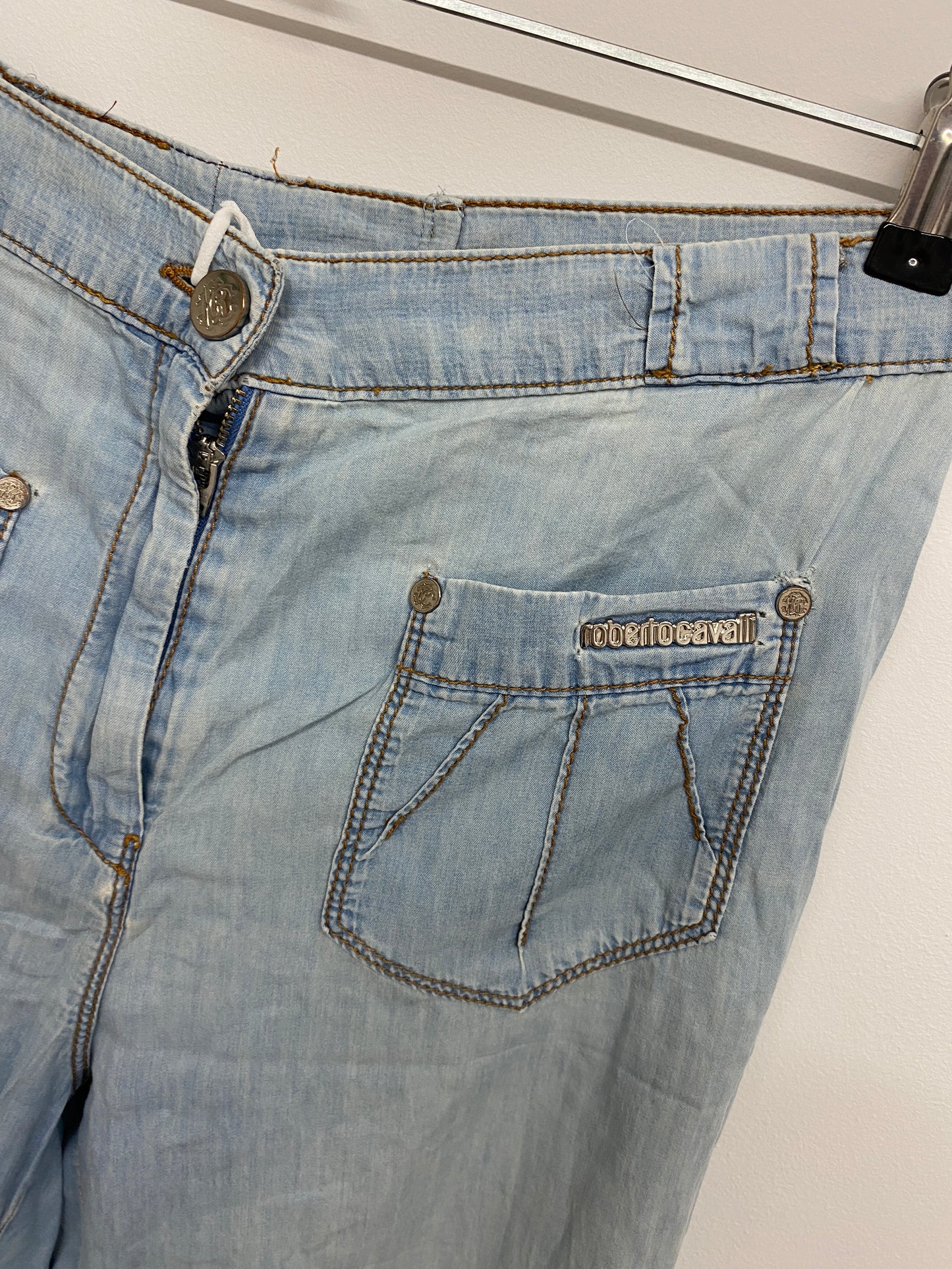 ROBERTO CAVALLI light denim trousers (M/L)