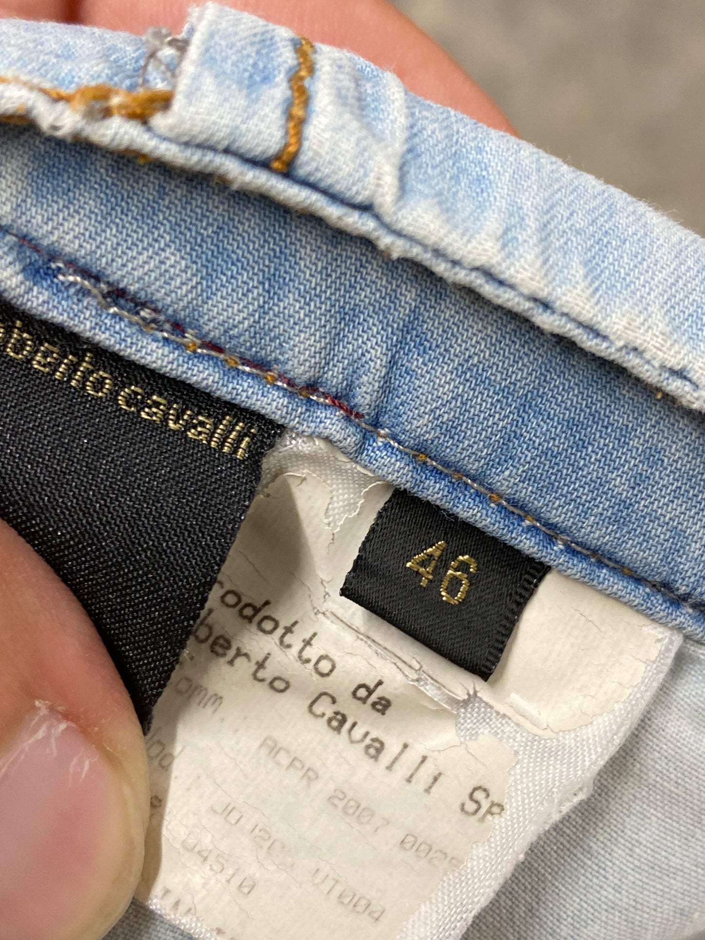 ROBERTO CAVALLI light denim trousers (M/L)