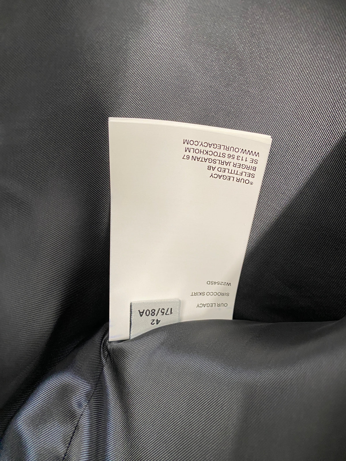 OUR LEGACY Fall / Winter 2022 linen skirt (XL)
