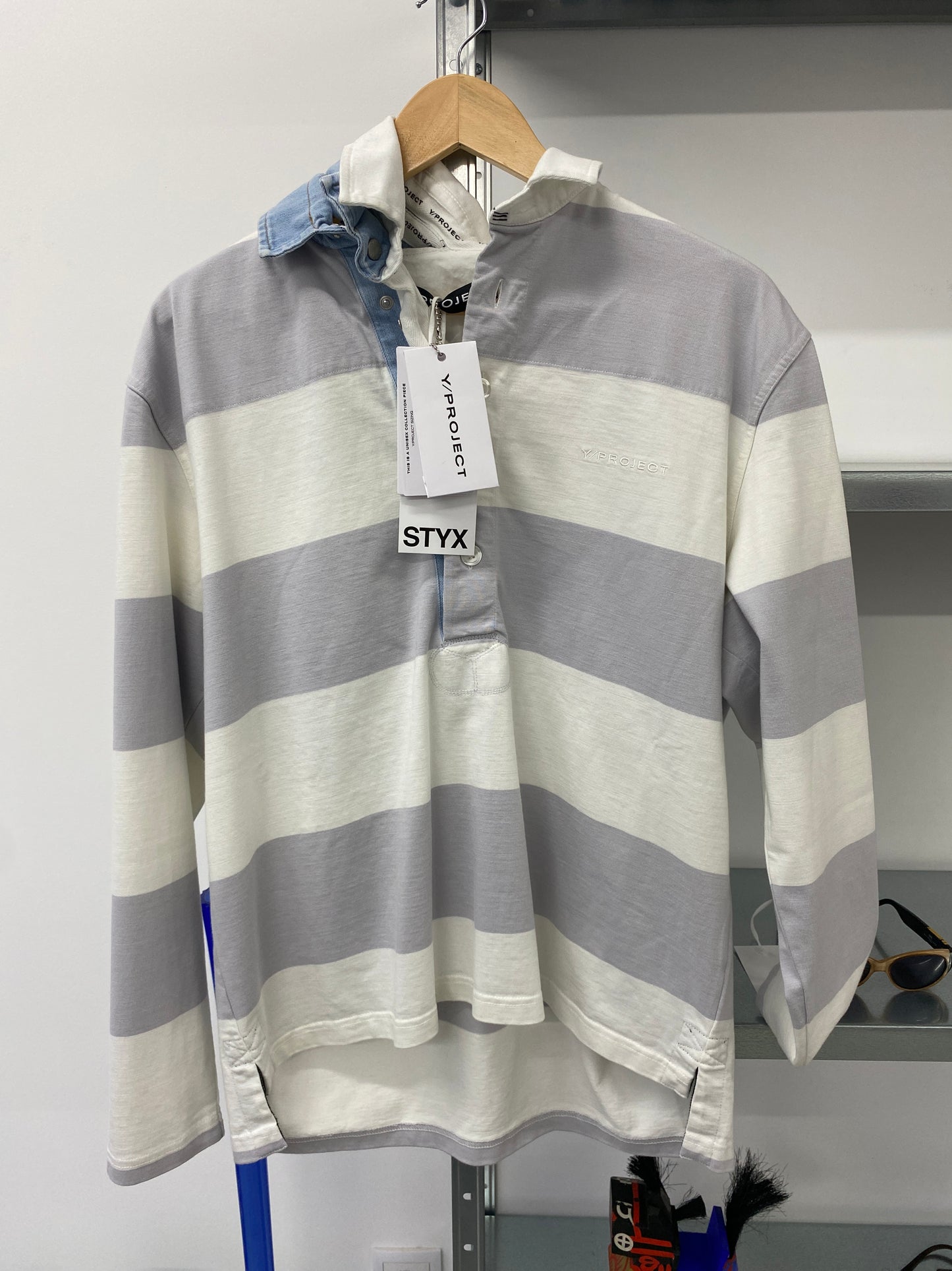 Y/PROJECT double collar polo sweater (S/M)