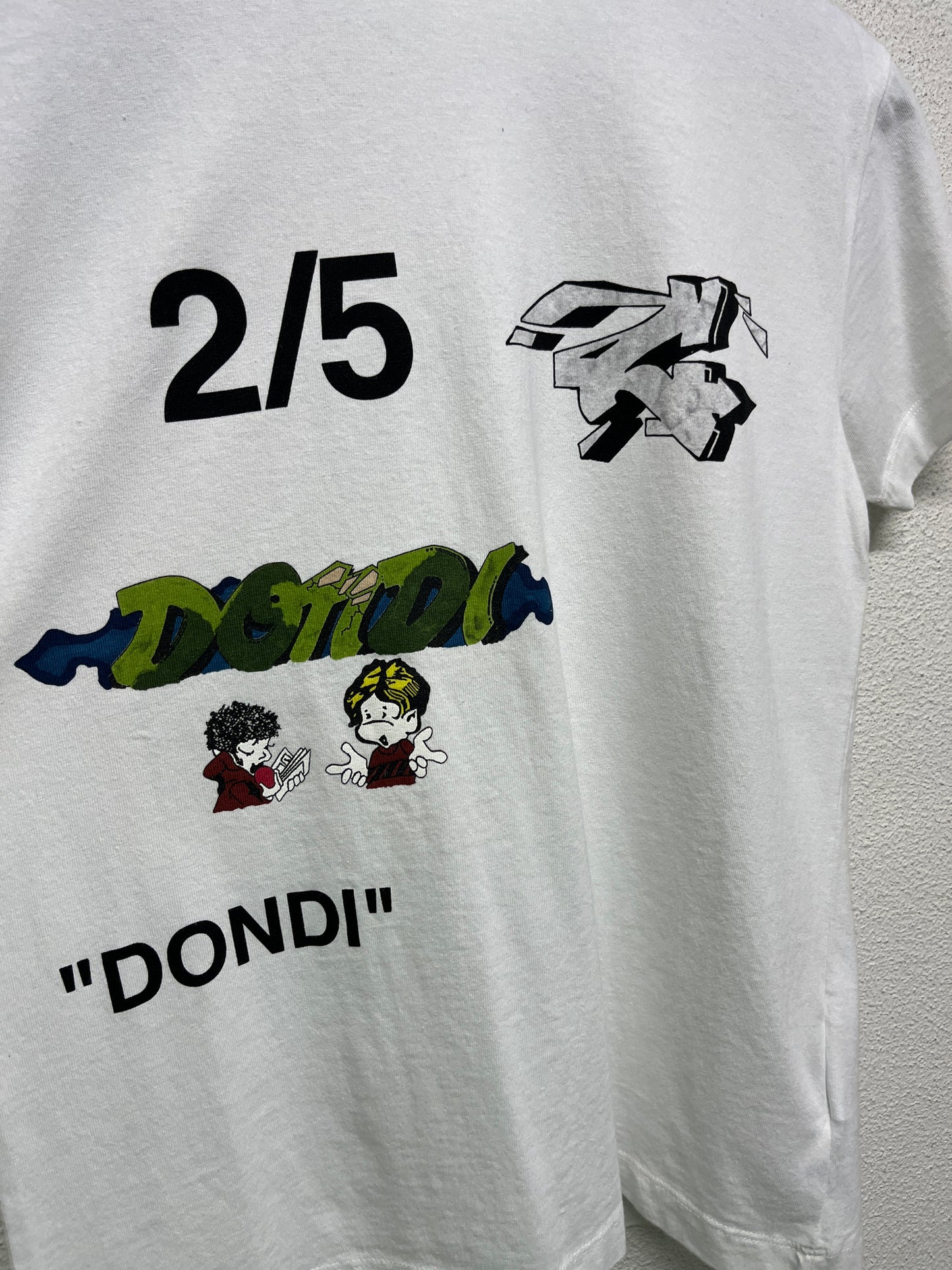 OFF-WHITE by Virgil Abloh rare 2019 Dondi 2/5 graffiti graphic t-shirt (XS)