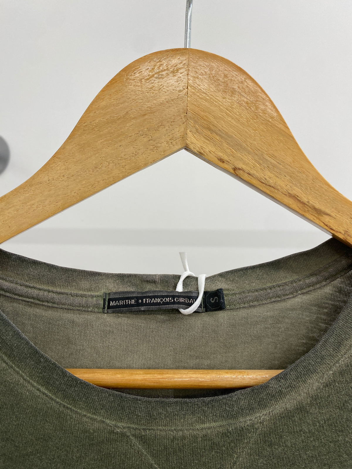 MARITHÉ FRANÇOIS GIRBAUD khaki t-shirt (S)