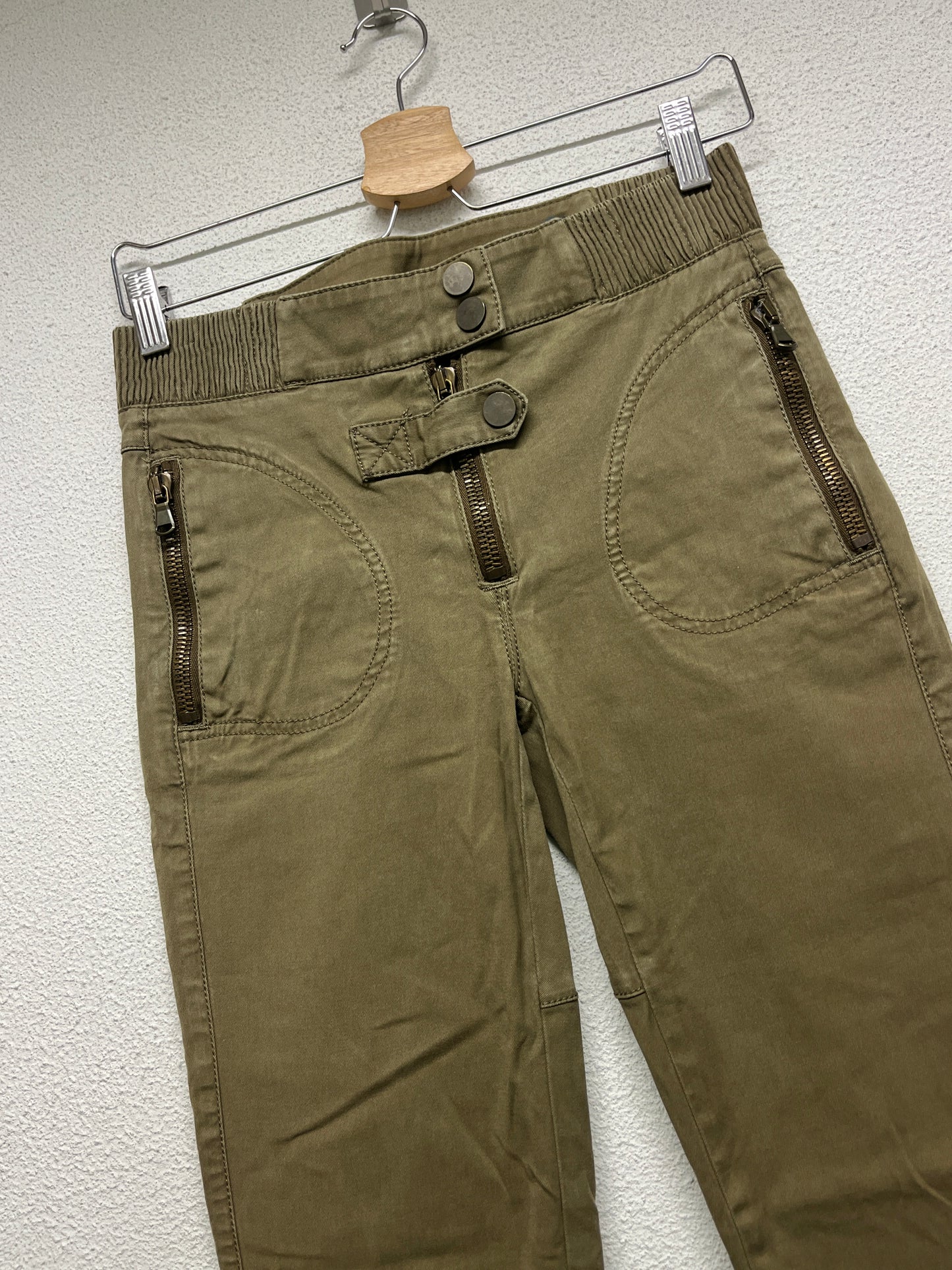 ALEXANDER MCQUEEN khaki multi-pocket trousers (S/M)