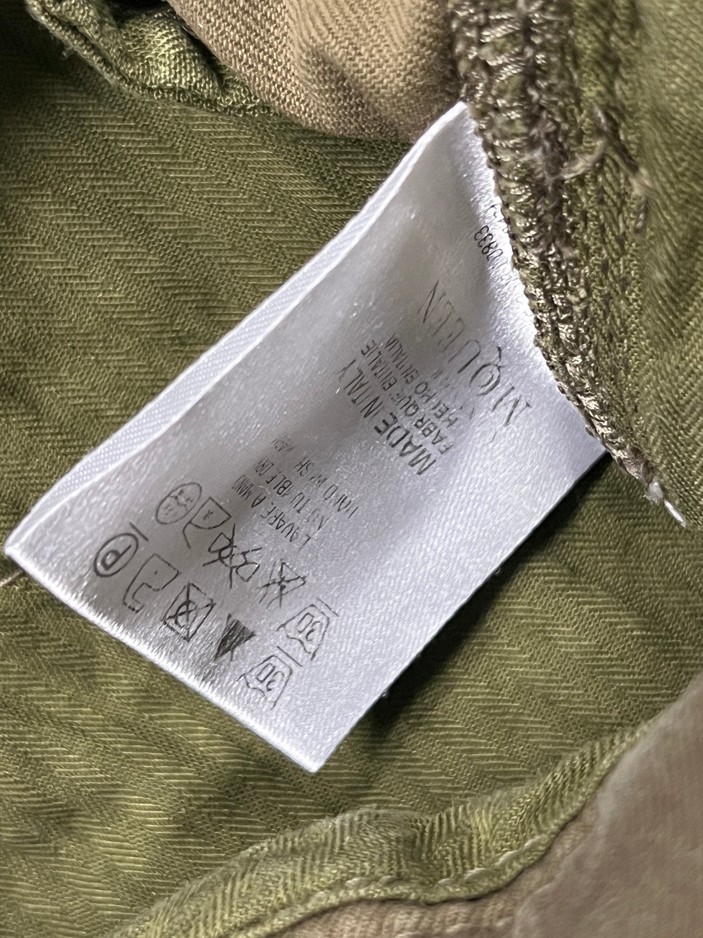 ALEXANDER MCQUEEN khaki multi-pocket trousers (S/M)