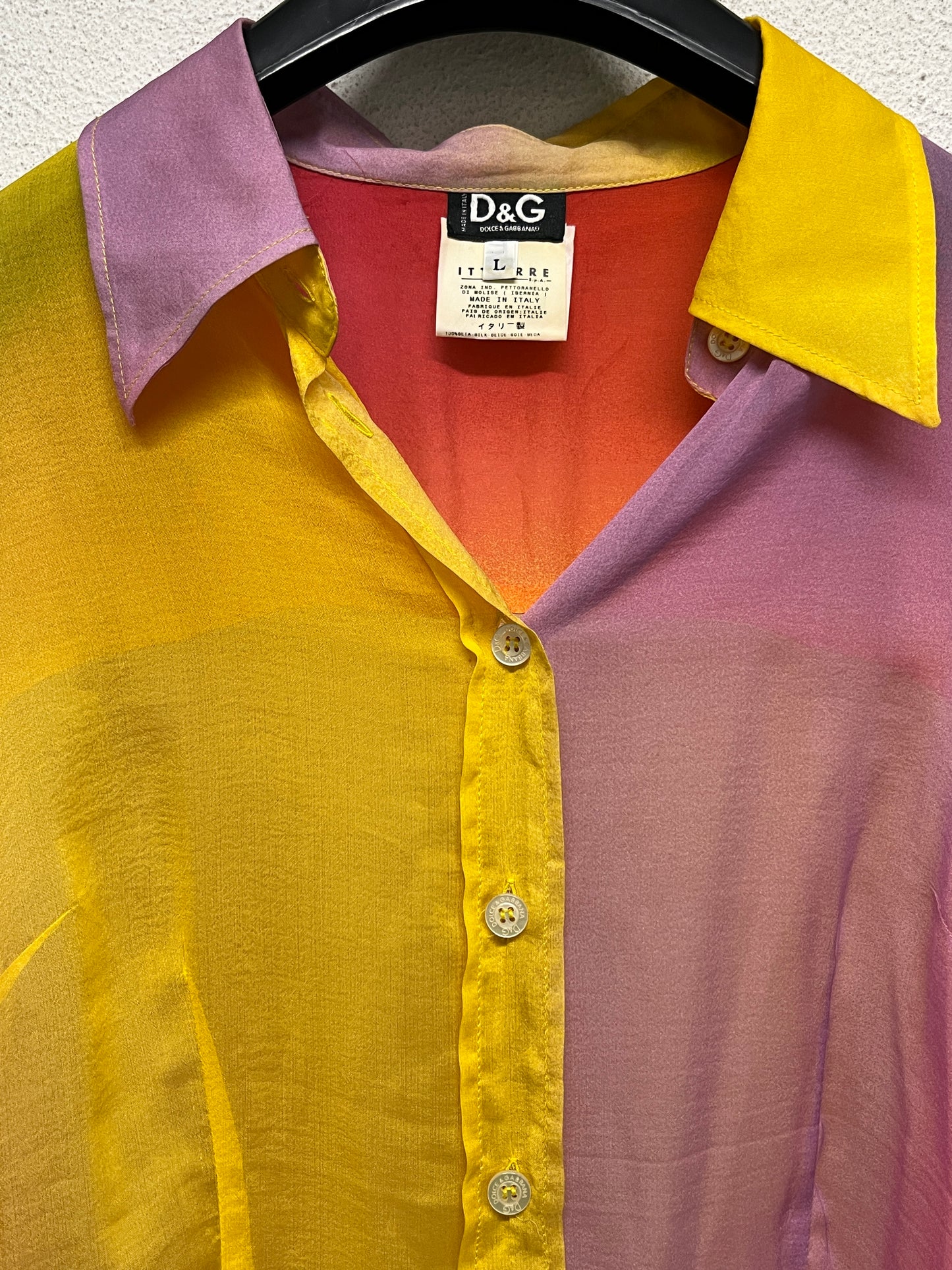 DOLCE & GABBANA silk shirt (L)