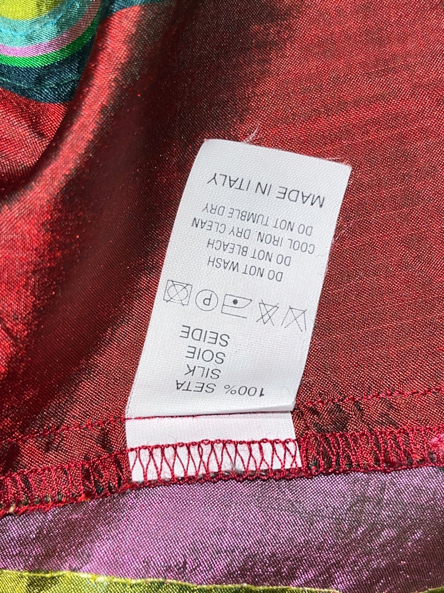 ETRO vintage multicolour sequin button-up shirt (L)