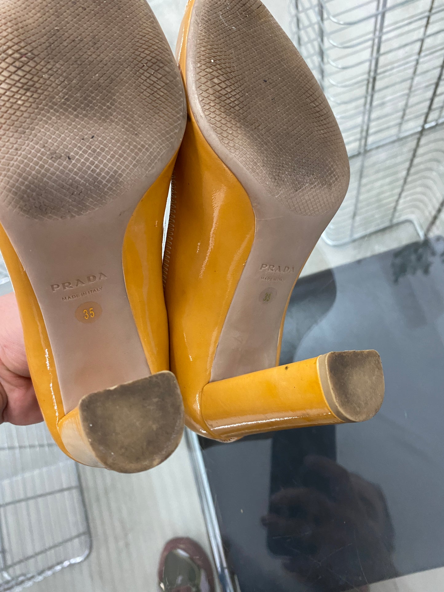 PRADA open toe heels (35it/36eu)