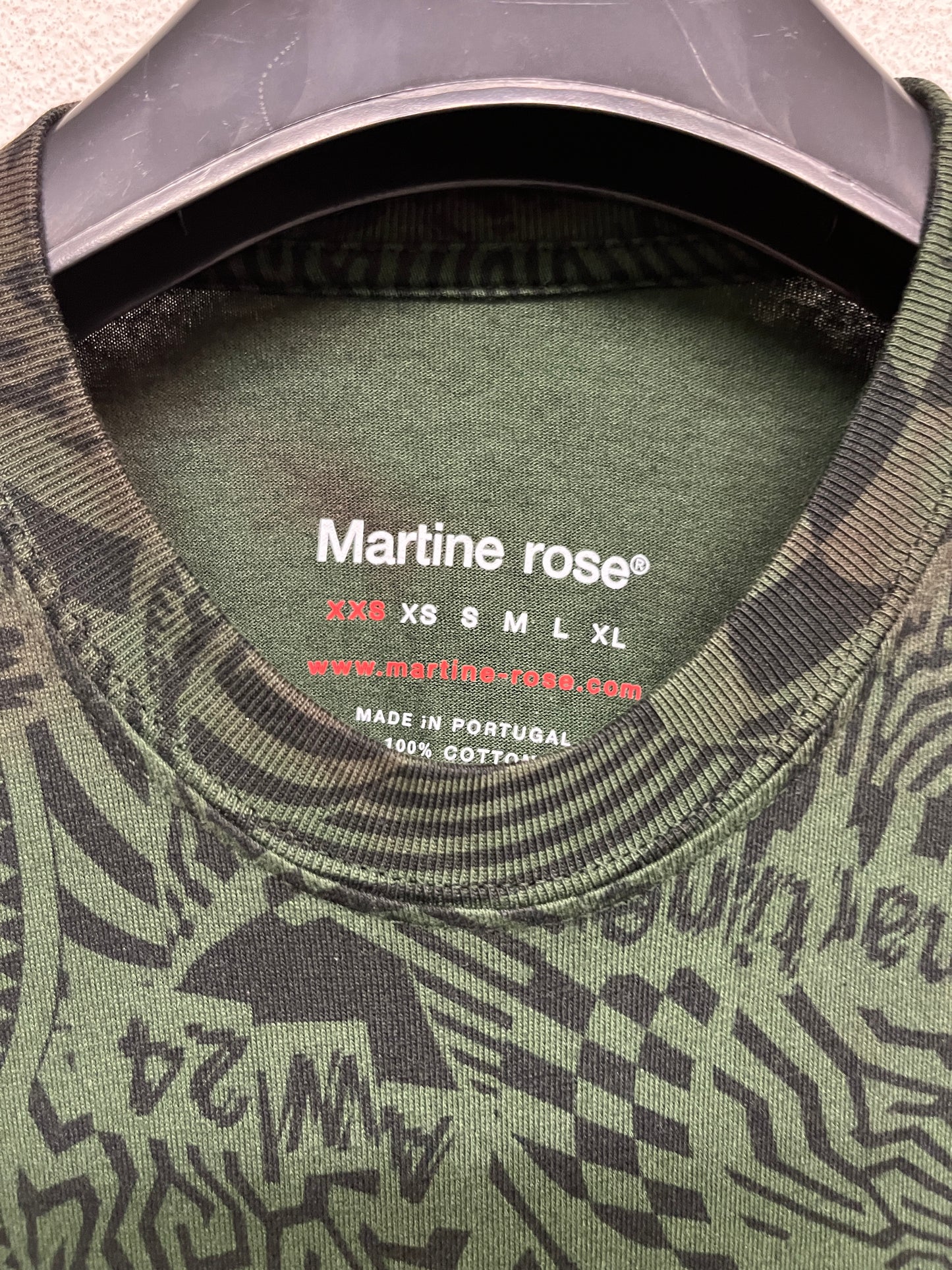 MARTINE ROSE "same same" longsleeve (XXS/XS)