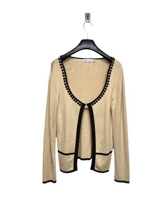 VINTAGE beige viscose cardigan with buttons (S/M)