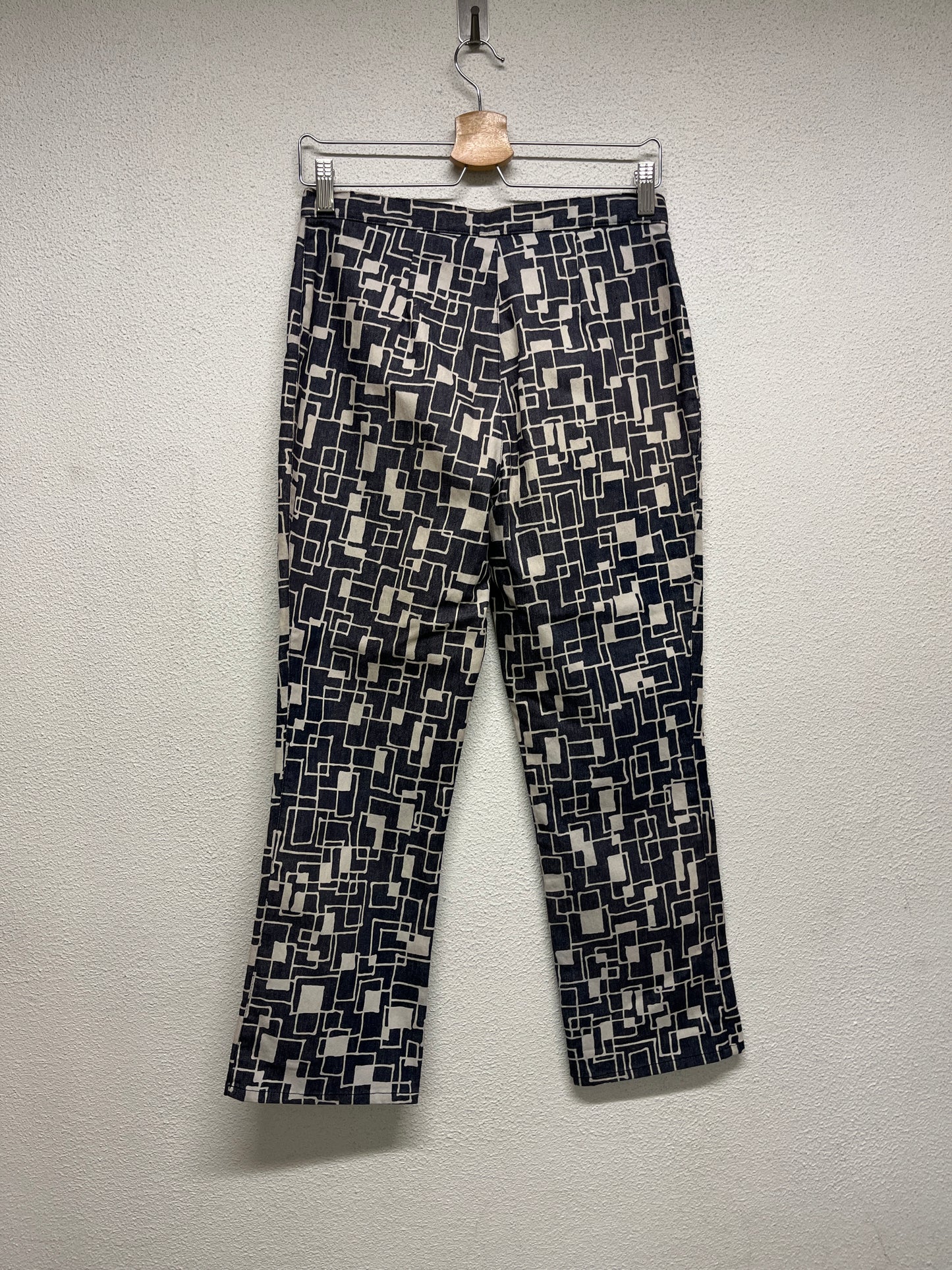 VINTAGE abstract pattern trousers (S/M)