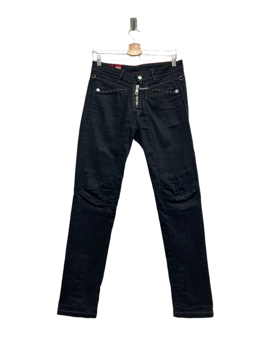 MARITHÉ & FRANÇOIS GIRBAUD bootcut snap-off button trousers (M)