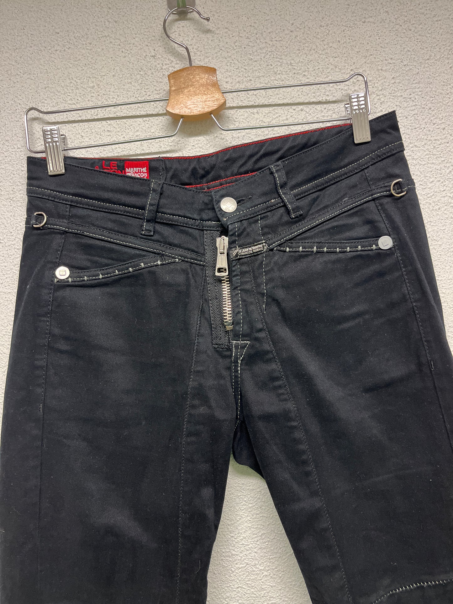 MARITHÉ & FRANÇOIS GIRBAUD bootcut snap-off button trousers (M)