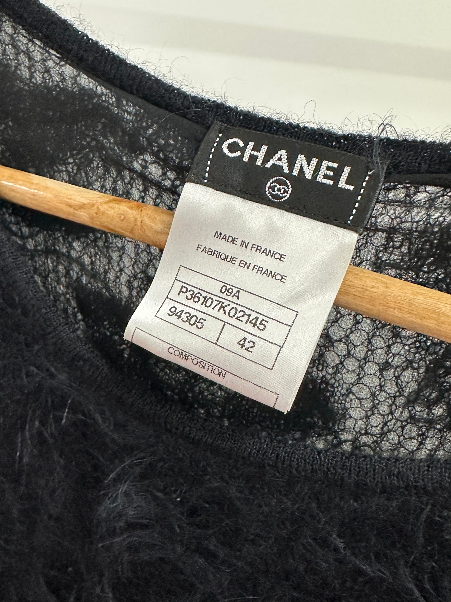 Chanel FW 2009 mohair and silk dress (XL)