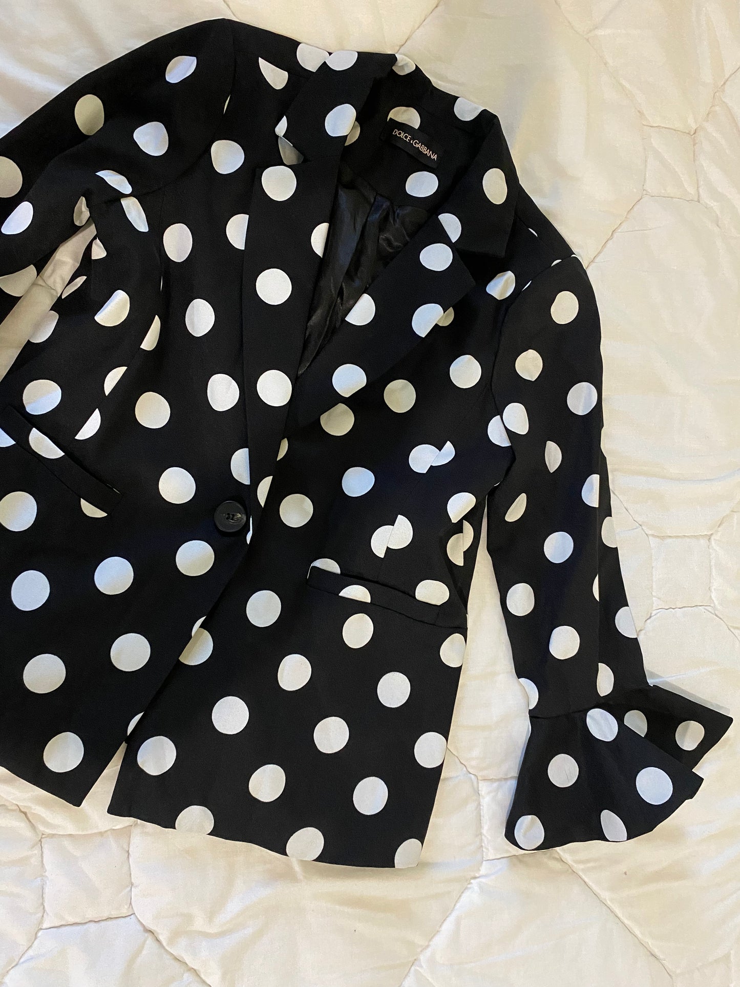 DOLCE & GABBANA polka-dot blazer (L)