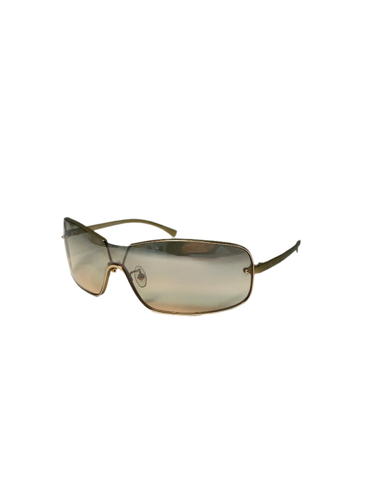 PRADA champagne metal made in japan sunglasses