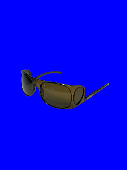 GUCCI very rare brown retro futuristic 4 lenses sunglasses