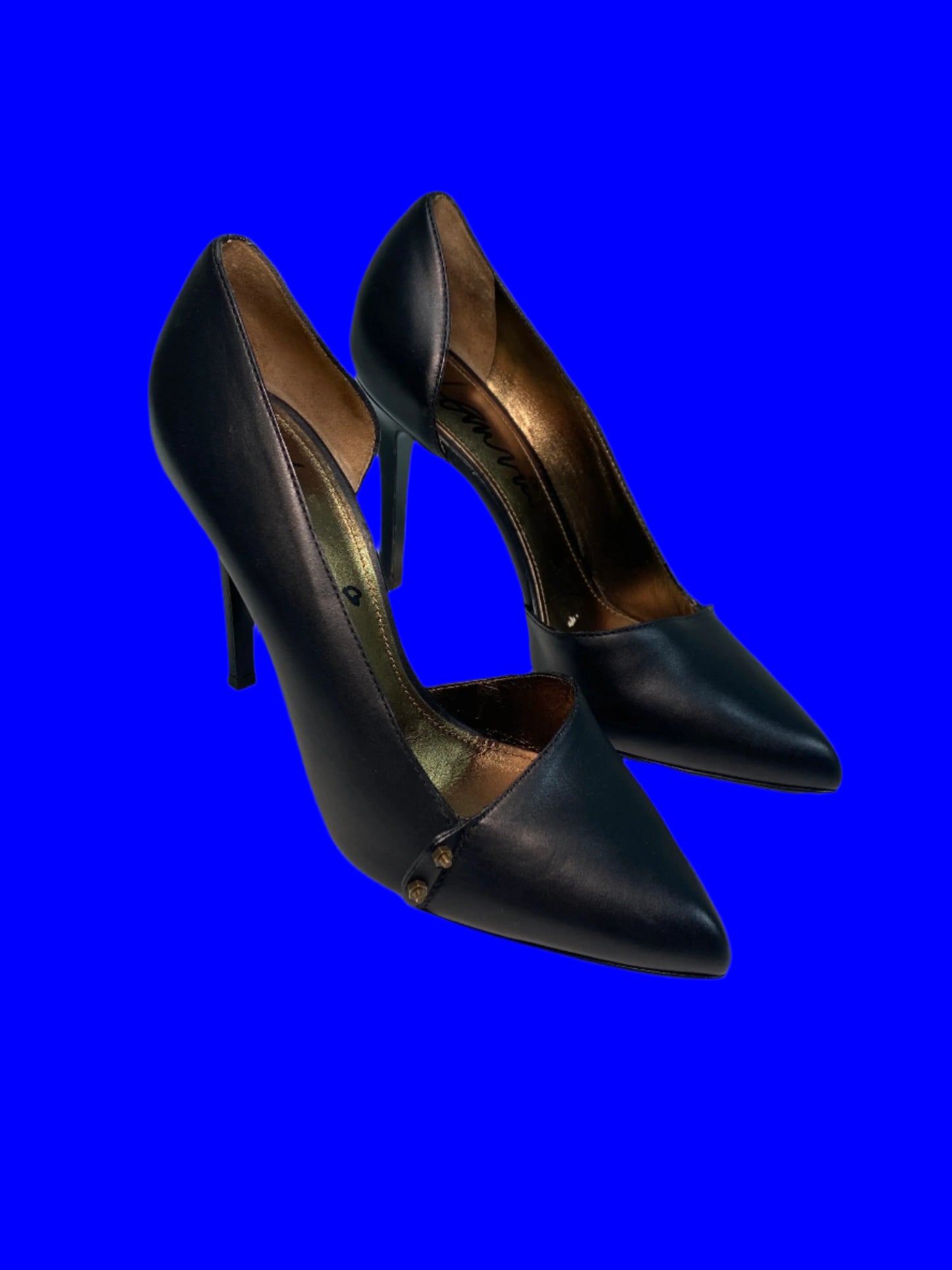 LANVIN leather black heels (38)
