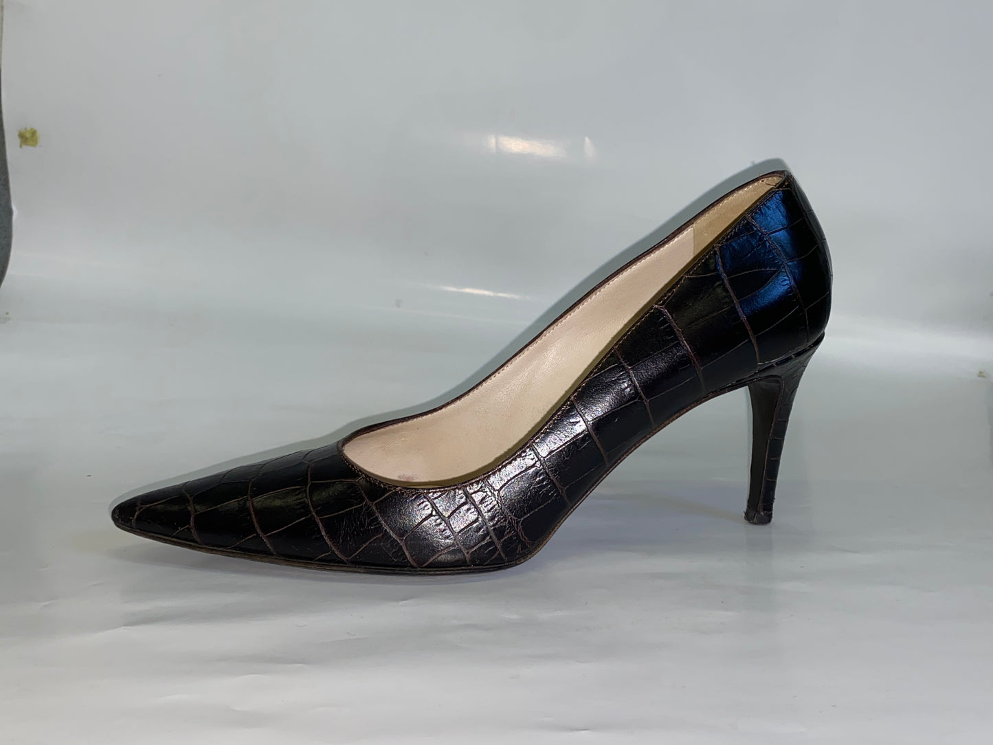 MAX MARA brown leather heels (38)