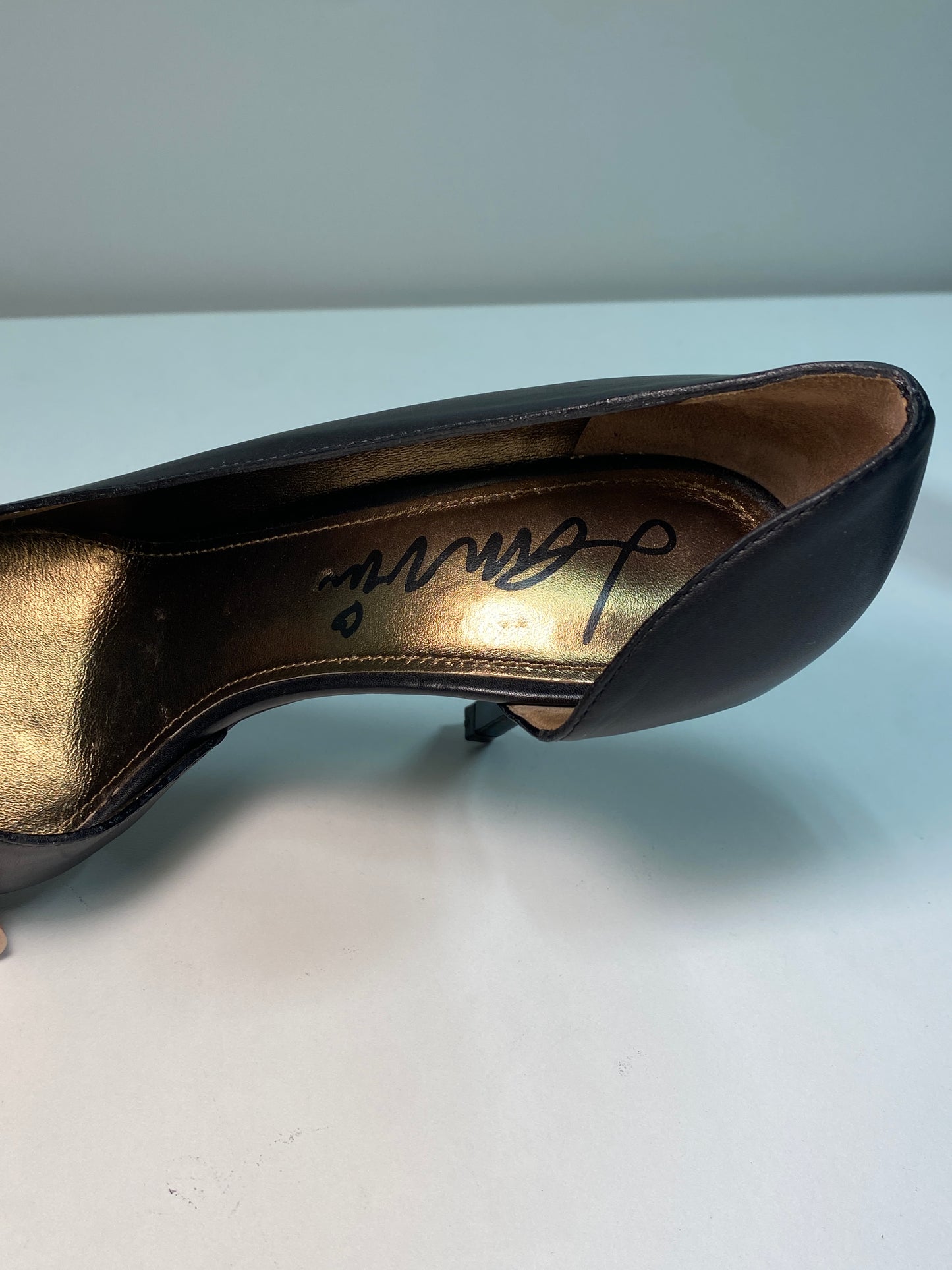 LANVIN leather black heels (38)