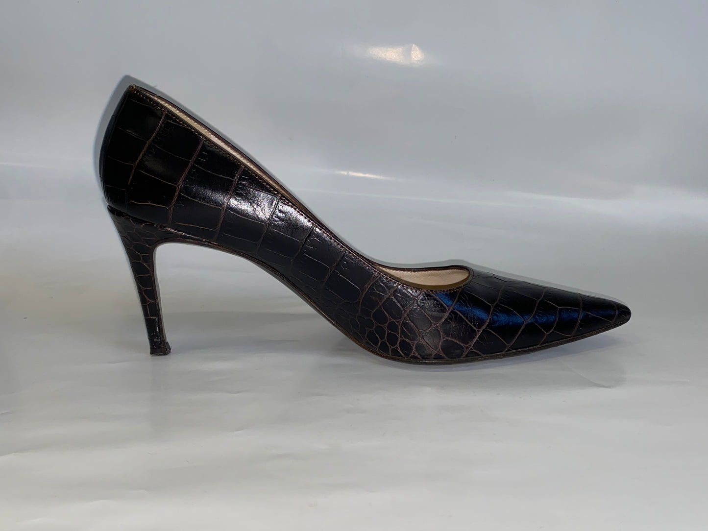 MAX MARA brown leather heels (38)