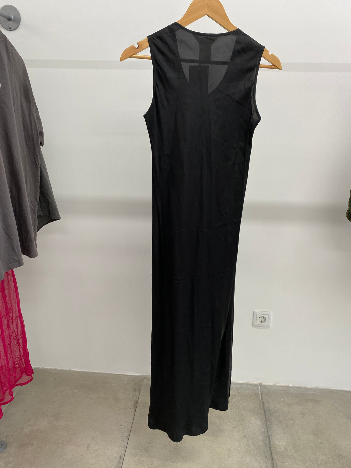 COMME DES GARÇONS black maxi dress (S/M)