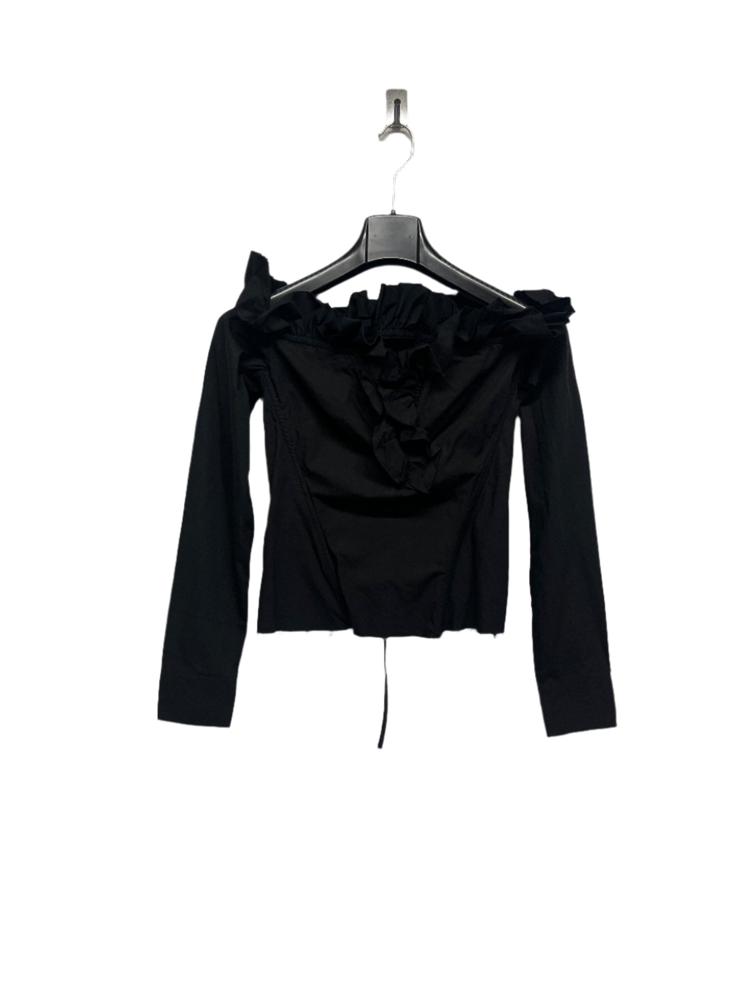 MARQUES/ALMEIDA black lace-up top (S)
