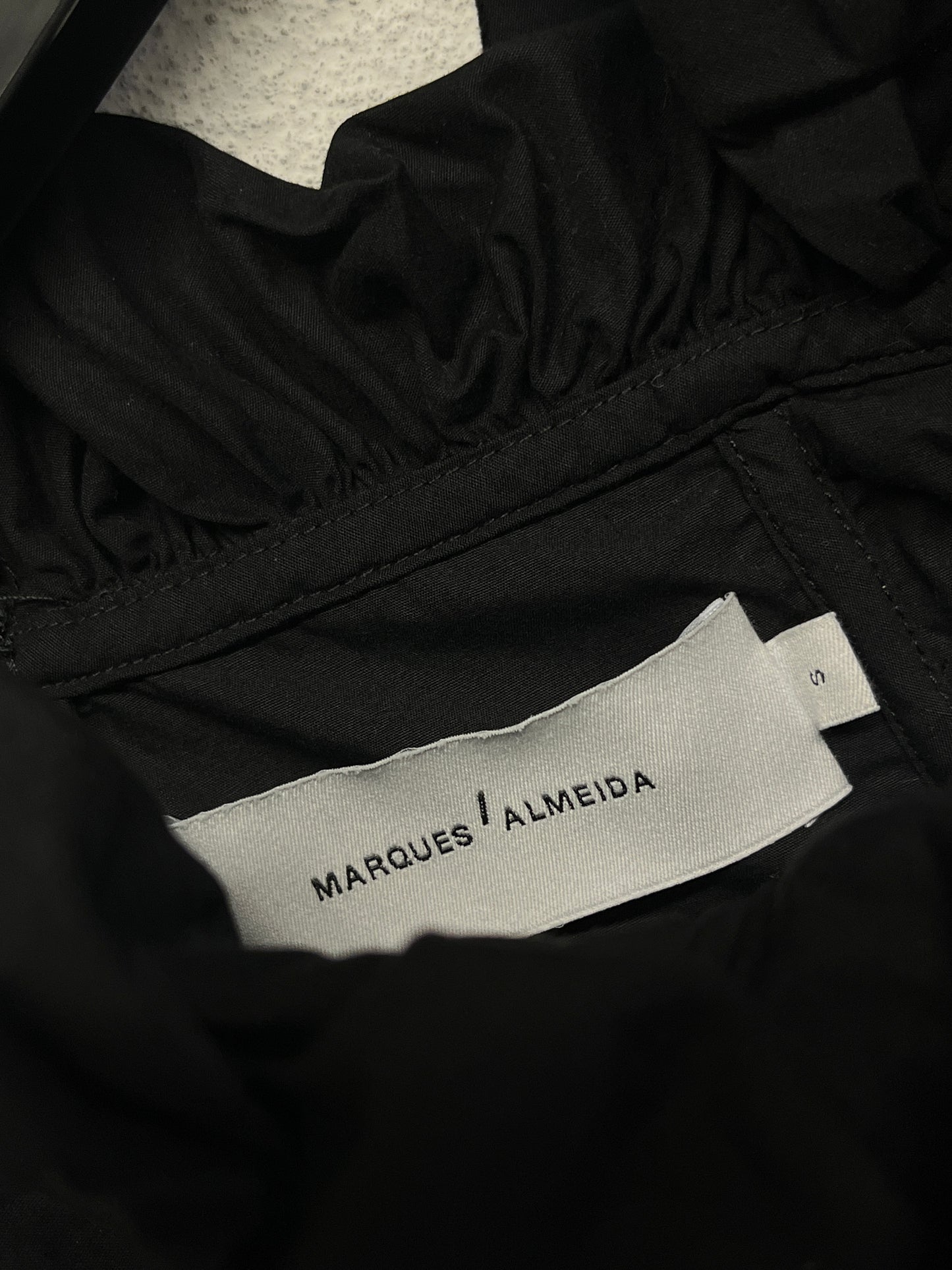 MARQUES/ALMEIDA black lace-up top (S)