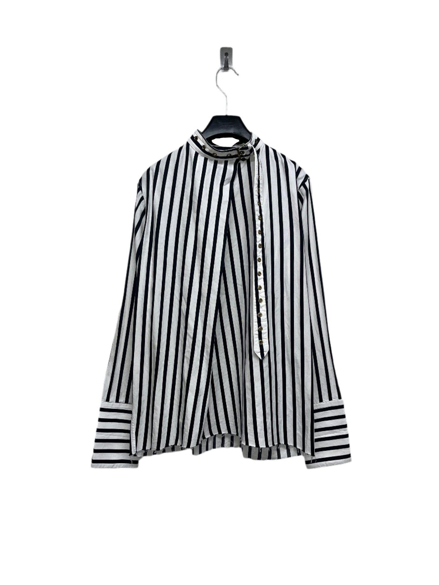 MARQUES/ALMEIDA striped belted blouse (XS)