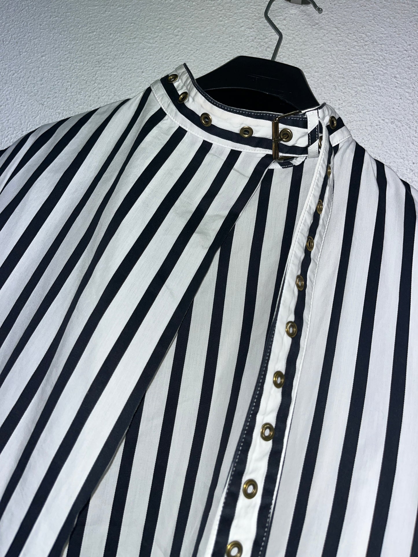 MARQUES/ALMEIDA striped belted blouse (XS)