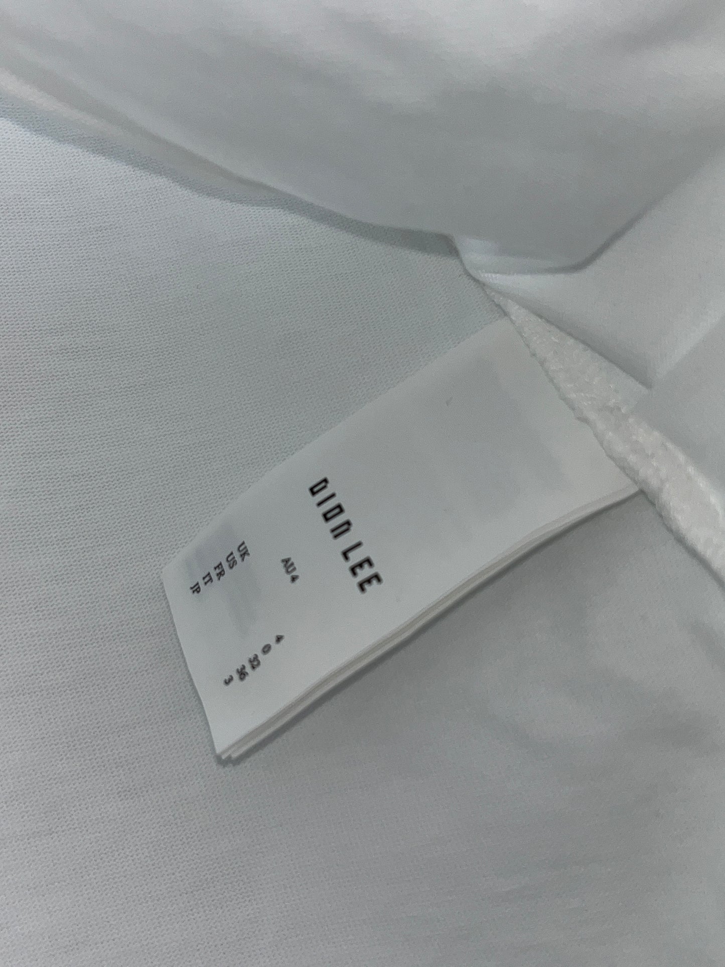 DION LEE white knot t-shirt (XS)