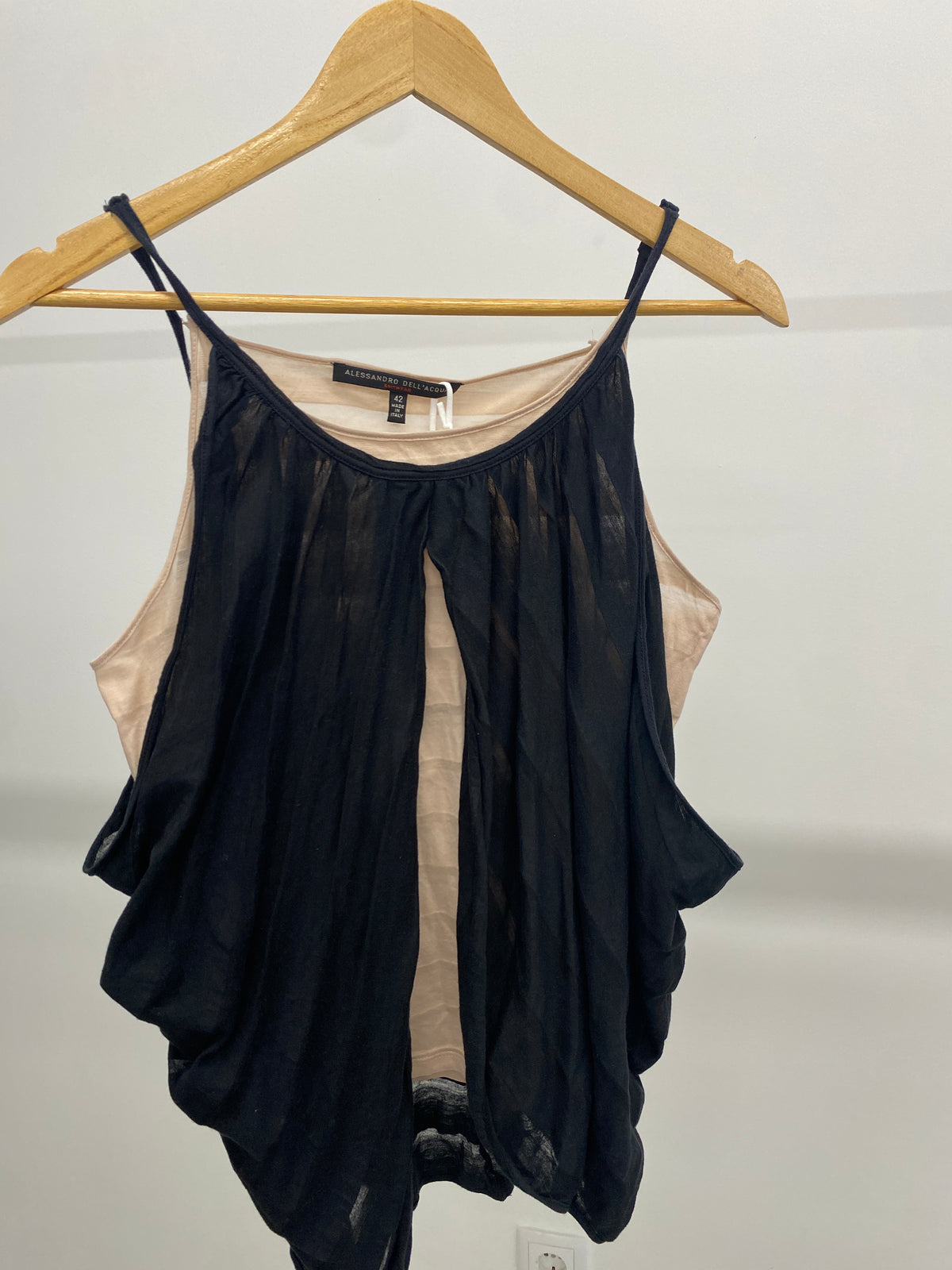 ALESSANDRO DEL'ACQUA Fall / Winter 2000 double layer top (M)