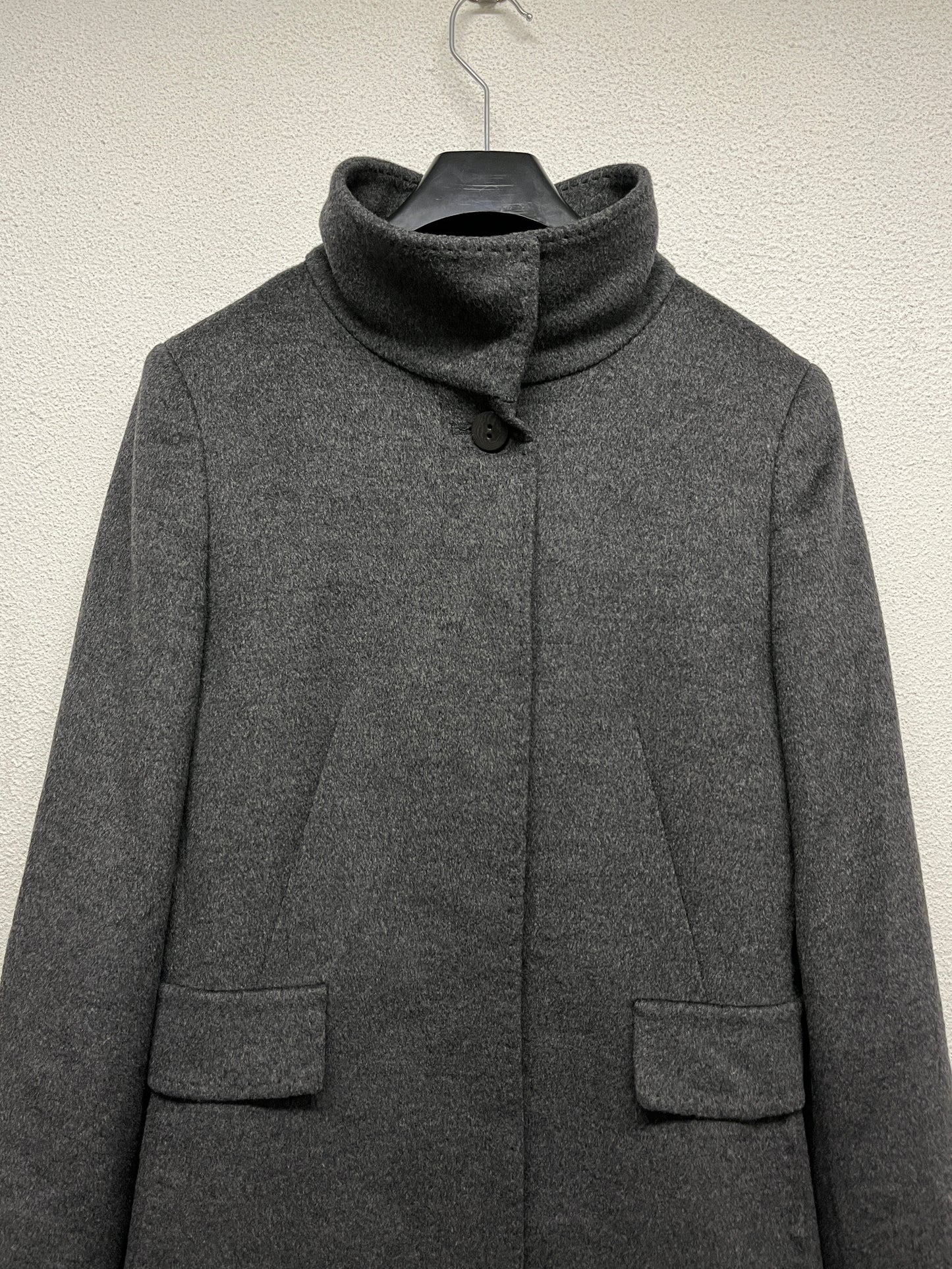 MAX MARA grey wool coat (L)