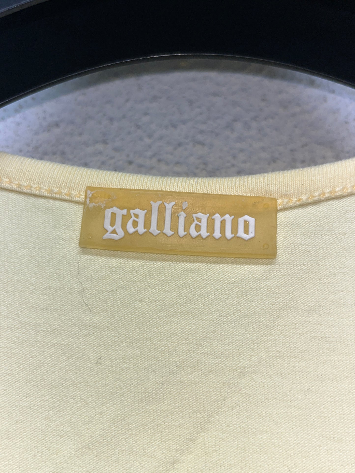 JOHN GALLIANO yellow skull graphic baby t-shirt (M)