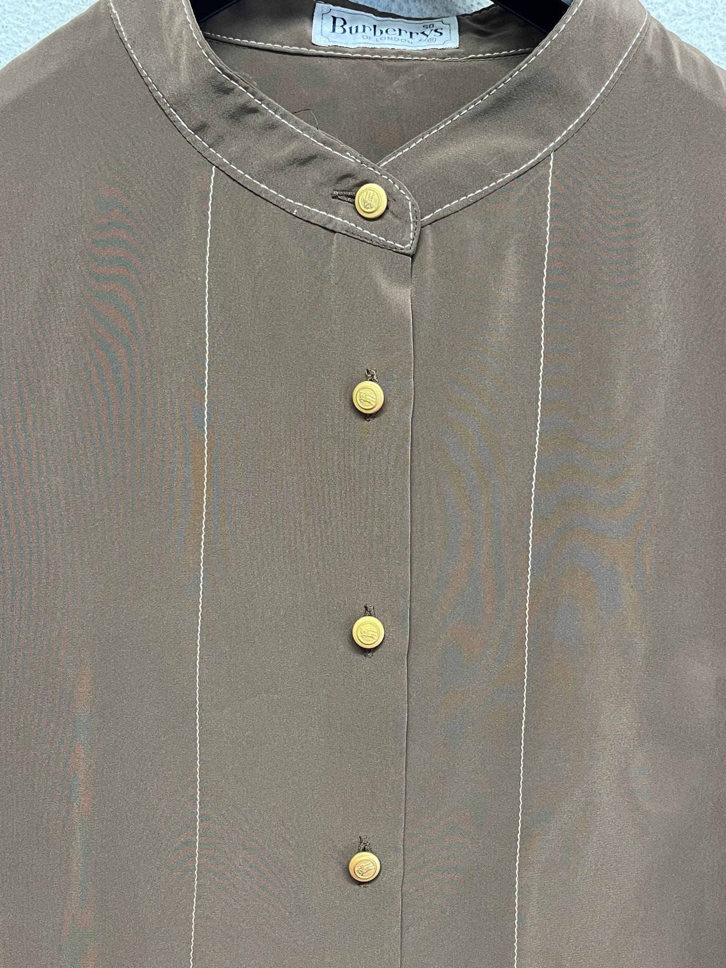 BURBERRY brown shirt (L)