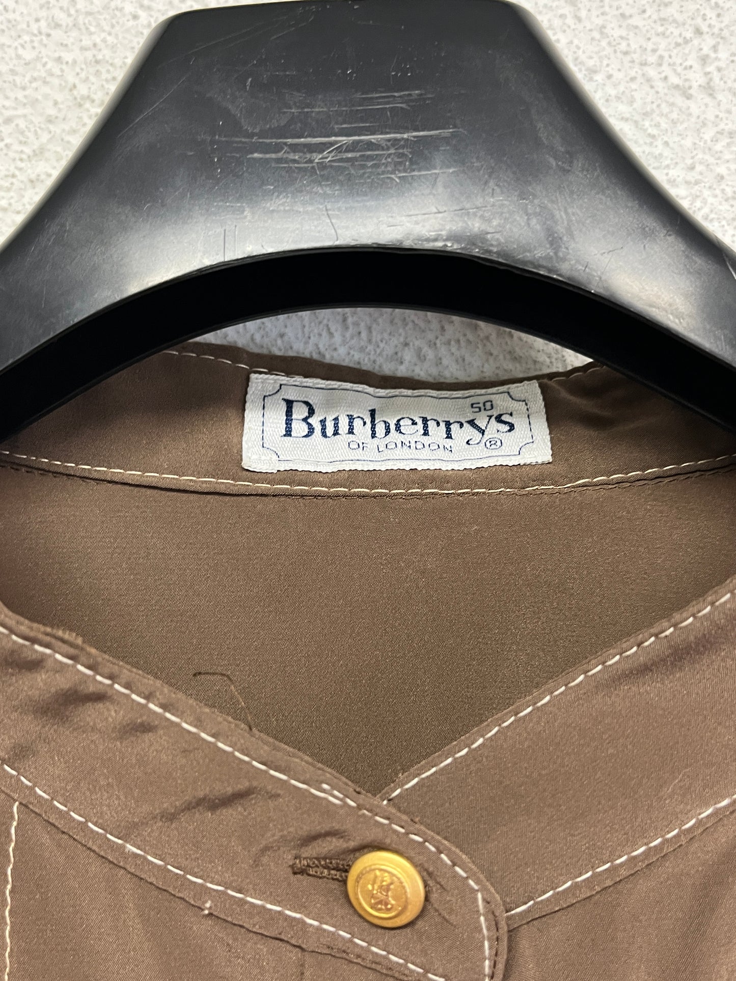 BURBERRY brown shirt (L)