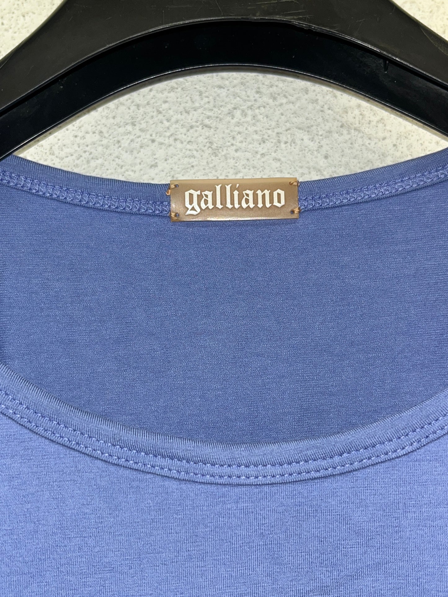 JOHN GALLIANO purple graphic glitter baby t-shirt (XS)