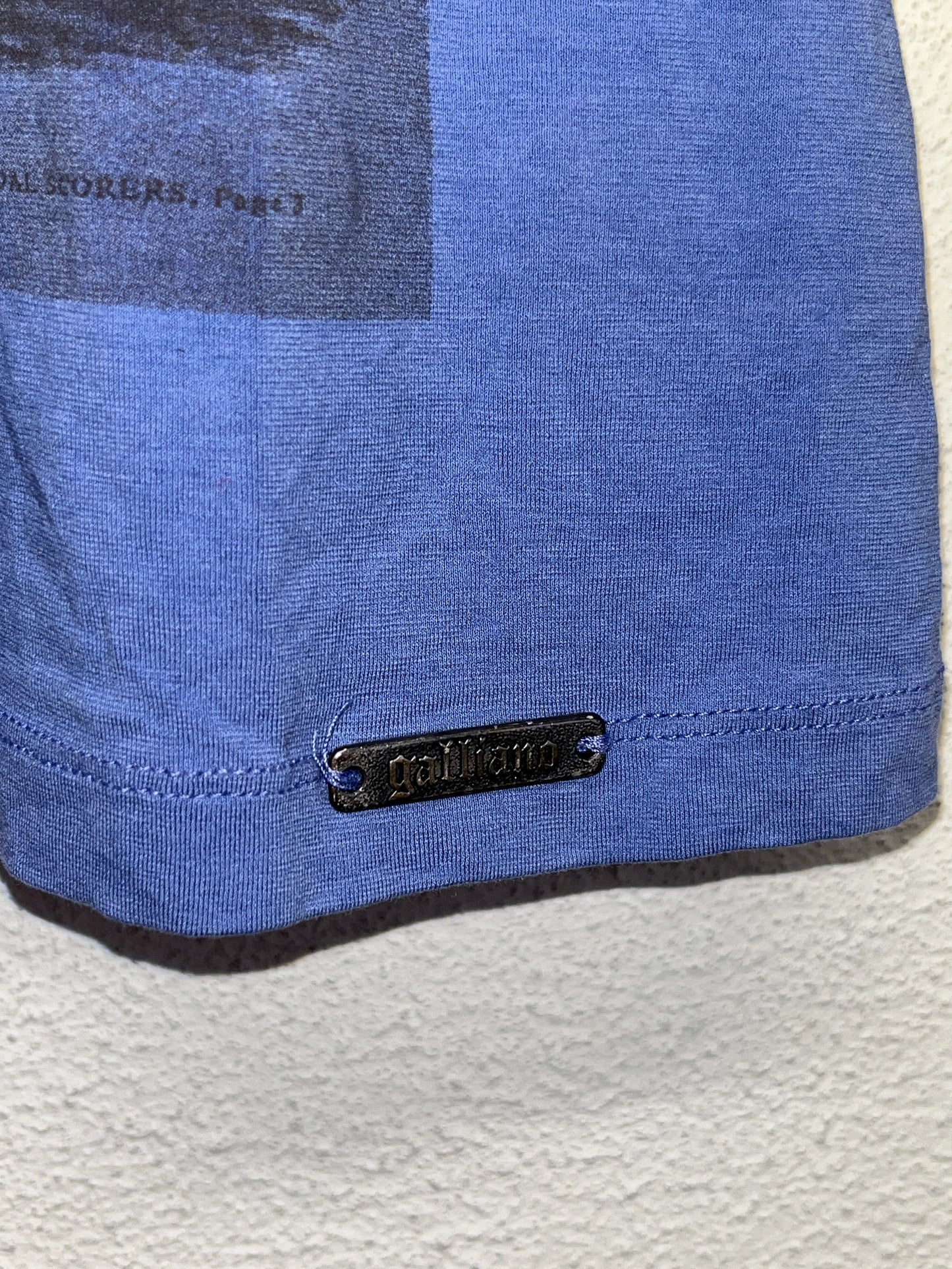 JOHN GALLIANO purple graphic glitter baby t-shirt (XS)