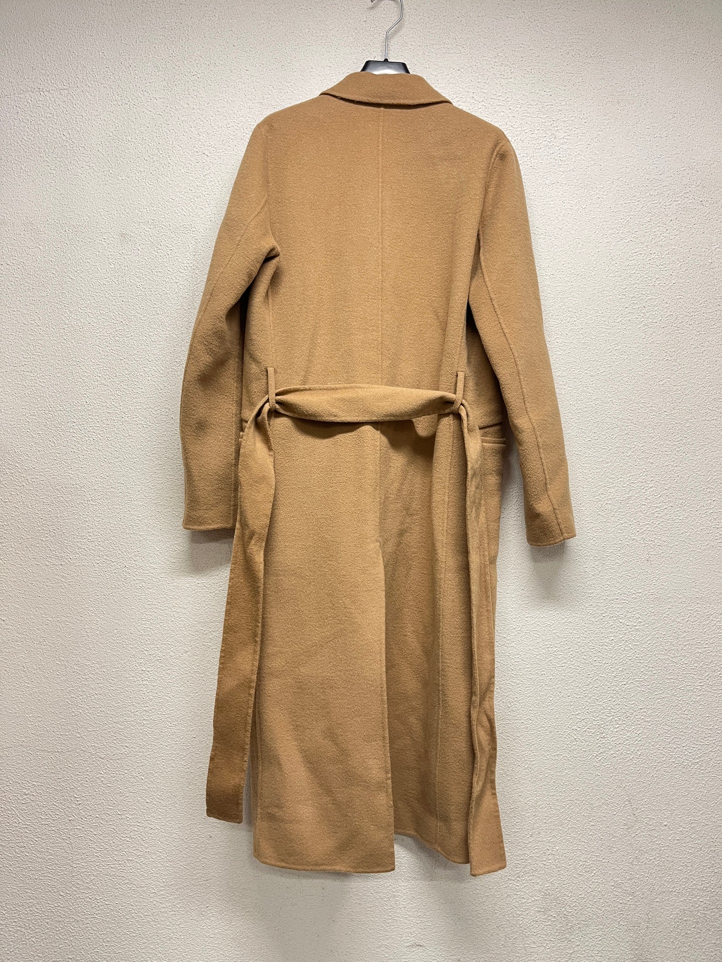 MAJE beige wool belted coat (M)